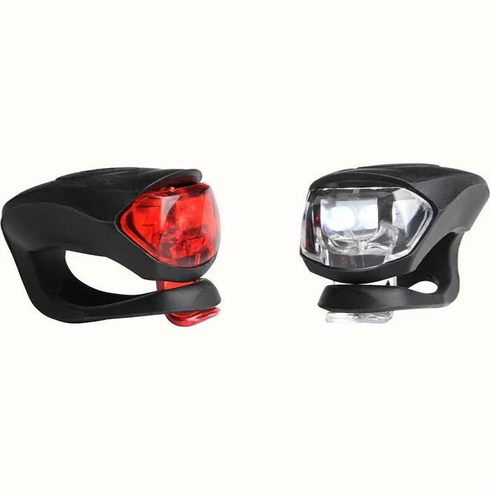 Two-piece lighting kit for electric bicycles